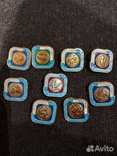 Значки олимпиада 80