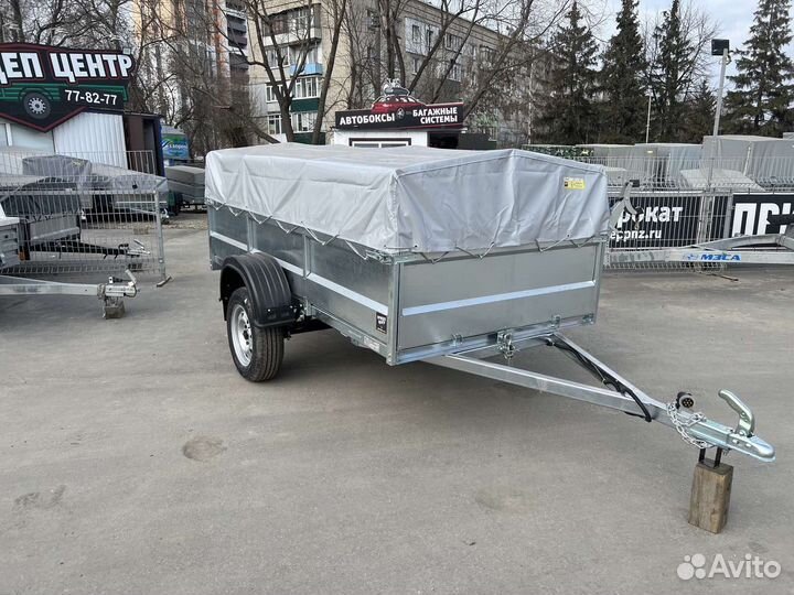 Прицеп легковой кама 2,5х1,25х0,5 оцинк низ тент