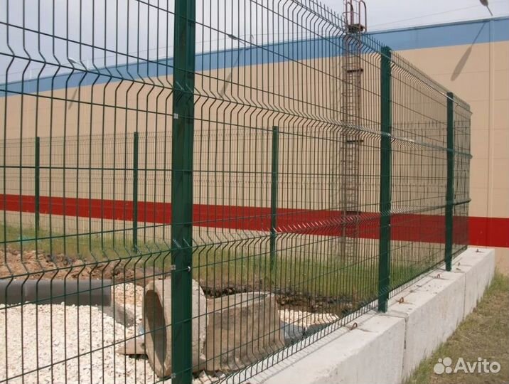 Забор из 3D сетки,ворота под ключ