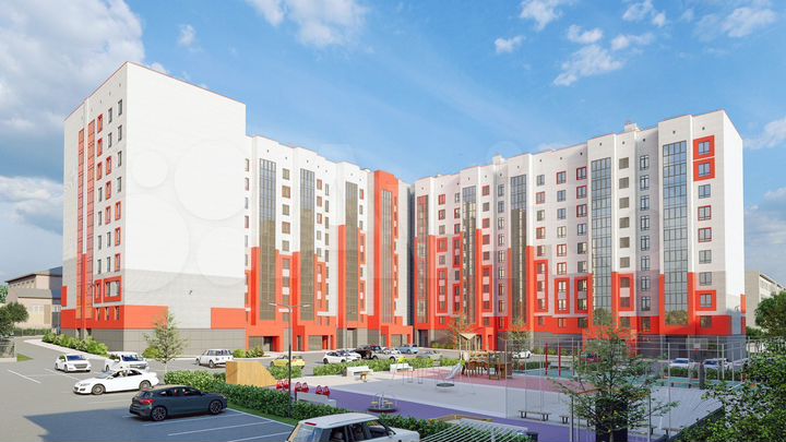 2-к. квартира, 63,9 м², 6/9 эт.