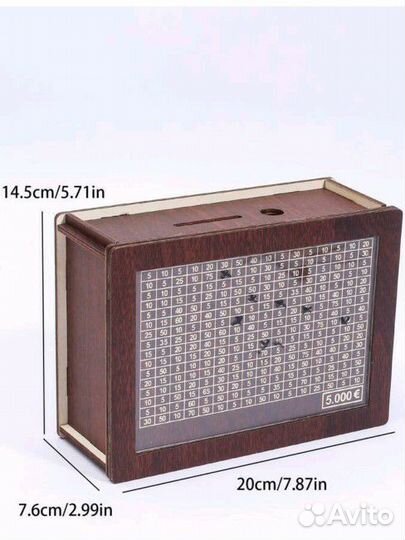 1шт деревянный банк с стираемый