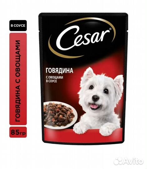 Корм для собак cesar