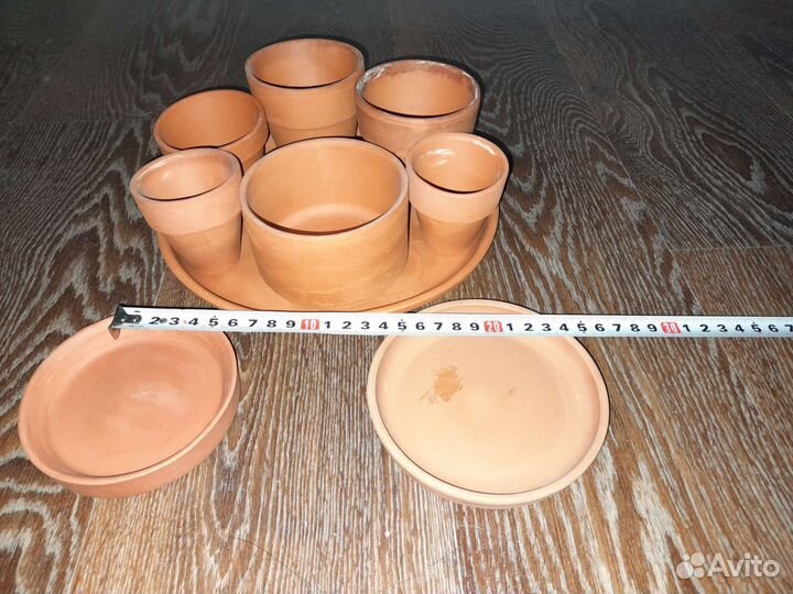 Кактусницы глиняные, миниатюрные