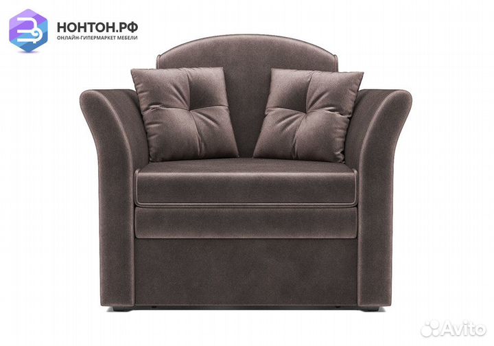 Кресло выкатное Малютка 2 вельвет шоколадный