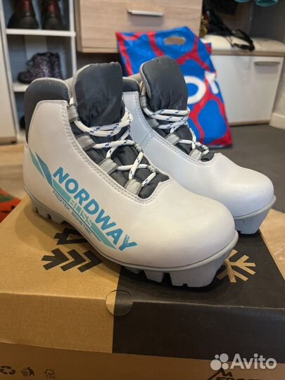 Детские лыжные ботинки nordway 34 размер