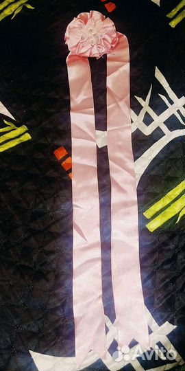 Лента розовая на выписку