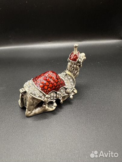 Шкатулка металл стразы эмаль