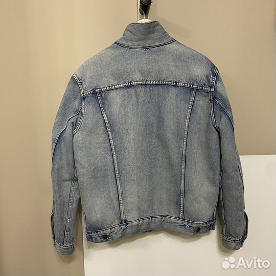 Джинсовая куртка мужская levis шерпа