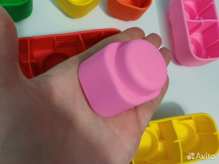 Мягкий конструктор кирпичики силиконовые 9 штук