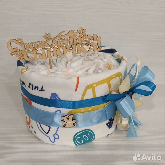 Торт из памперсов подгузников