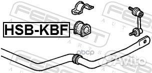 HSB-KBF febest втулка переднего стабилизатора D