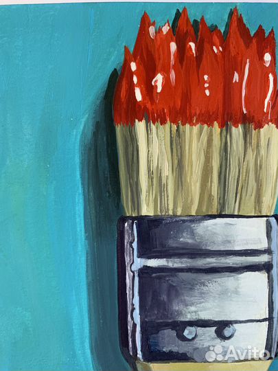 Картина гуашью Кисть