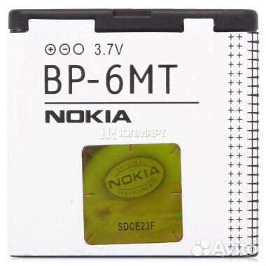 Аккумулятор Nokia BP-6MT (Ёмкость 1050mAh)