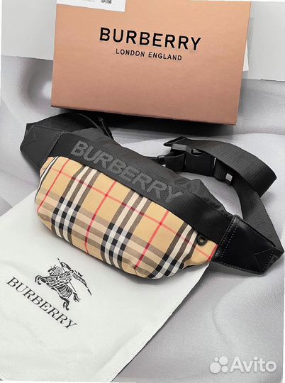 Барсетка Burberry люкс качество, натуральная кожа