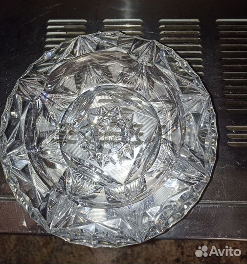 Хрустальная пепельница СССР начало 20 века