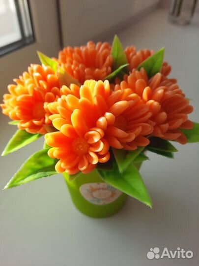 Букет из мыла ручной работы