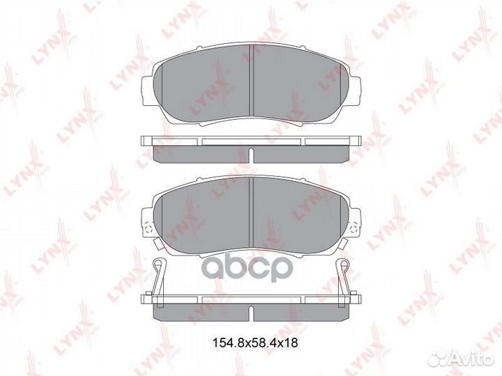 Колодки тормозные дисковые перед BD3435 LYN