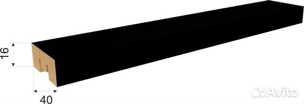 Интерьерные рейки Бриона Black Edition