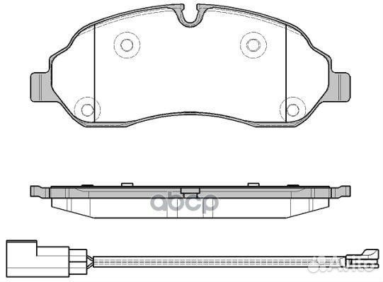 Колодки тормозные передние 160202 Remsa