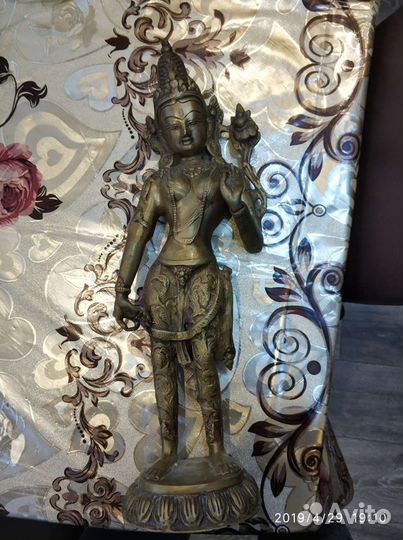 Бронзовая статуэтка индийской богини парвати
