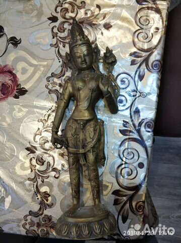 Бронзовая статуэтка индийской богини парвати
