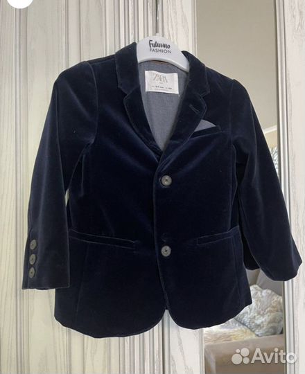 Бархатный пиджак zara