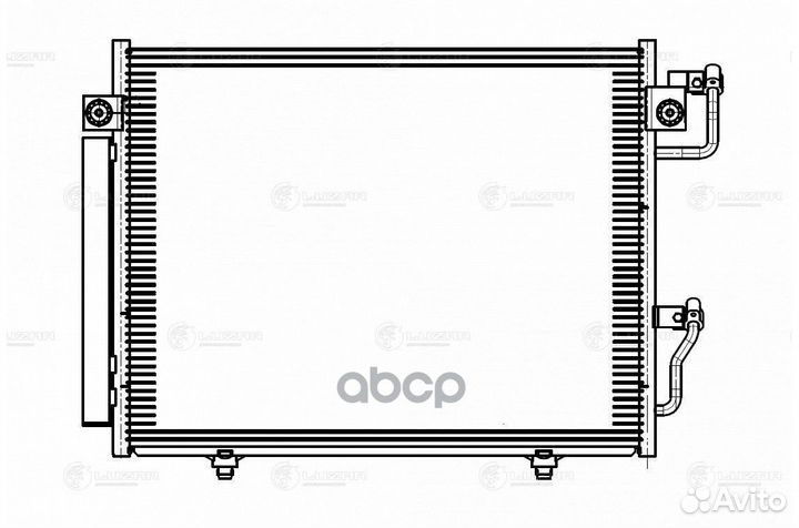 Конденсер mitsubishi pajero III 2.5TD/3.2TD 96