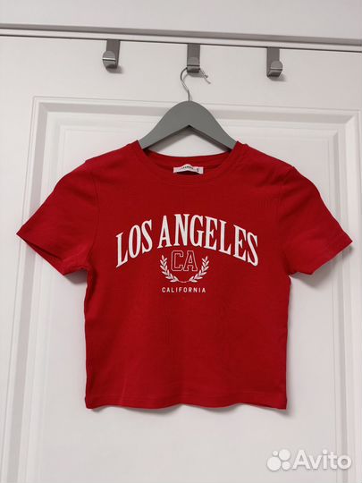 Футболка женская укороченная