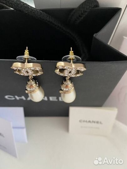 Серьги chanel оригинал