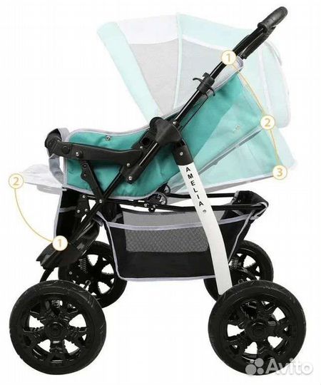 Новая коляска 2 в 1 трансформер