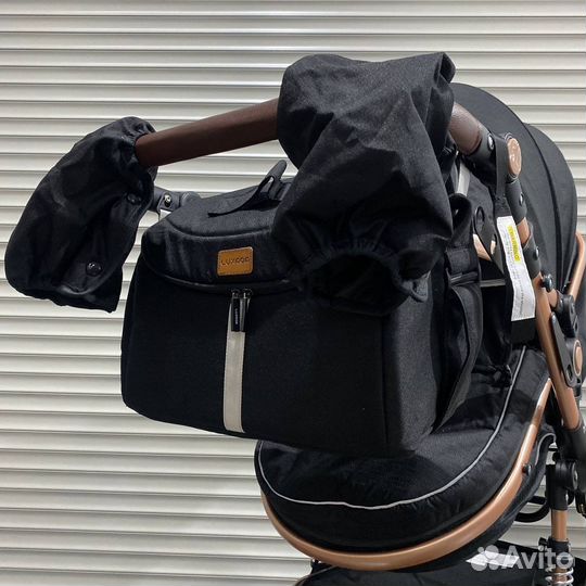 Новая коляска 3в1 luxmom 518 черный