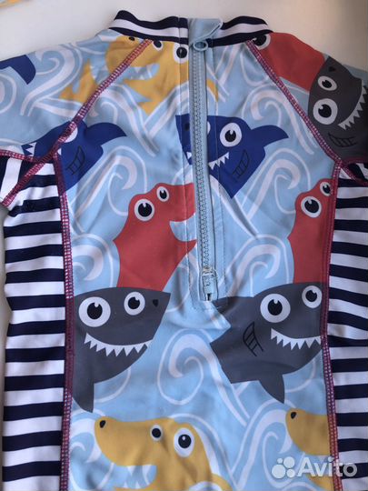 Купальник, кепка, плавки и сабо для мальчика 86-92