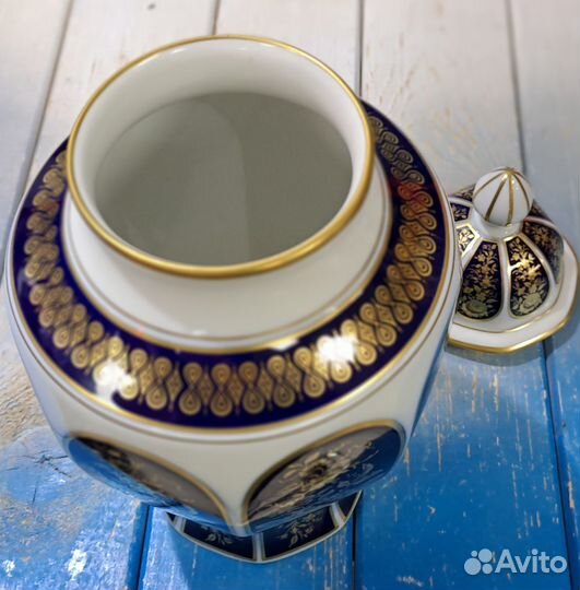 Ваза каминная с крышкой Lindner Kueps Bavaria, ГДР