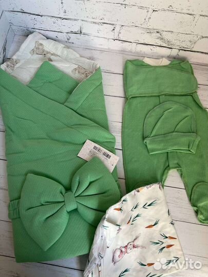 Комплект на выписку хлопковый 4в1