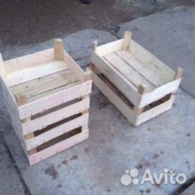 Деревянные ящики для фруктов и овощей однорядный 50x30x15 см - Kolibica