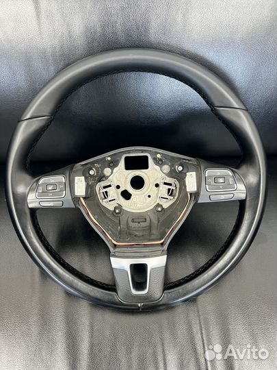 Кожаный руль volkswagen tiguan, passat
