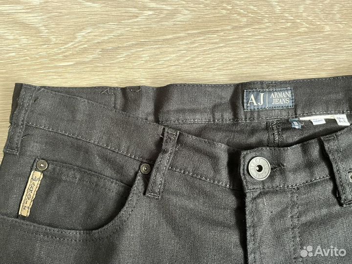 Armani Jeans 34 р. оригинальные брюки из льна