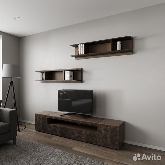 Тв-тумба Онге-951qh латте под тв телевизор