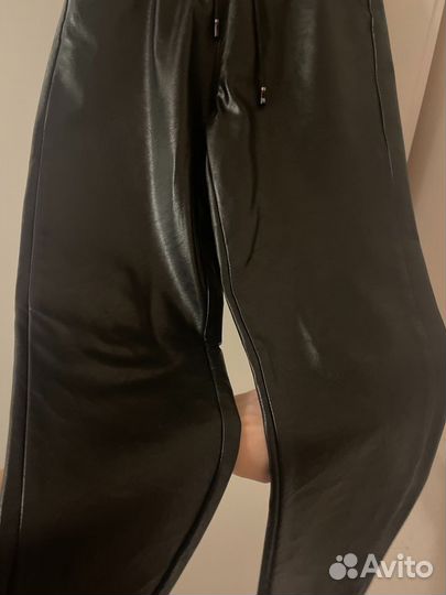 Брюки кожзам