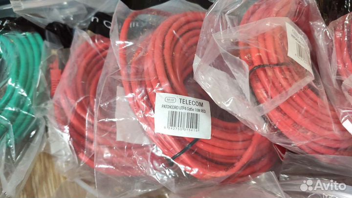 Патчкорд, Интернет Кабель, Ethernet (Цветной) 10м