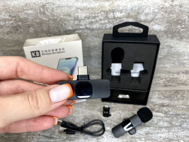 Петличный микрофон К8 для iPhone и Android
