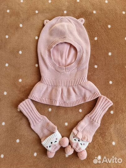 Шапка шлем / балаклава HM и митенки