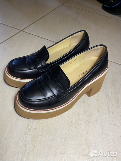 Лоферы женские 37 размер кожа