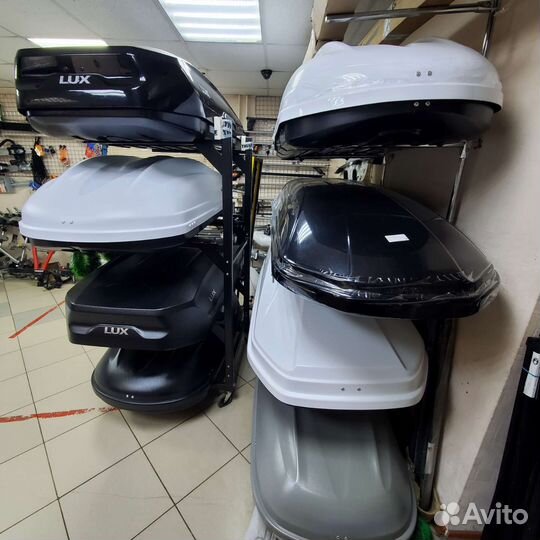 Автобокс на крышу Черный active M