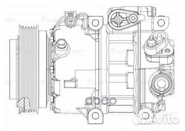 Компрессор кондиционера hyundai santa FE 06- 2