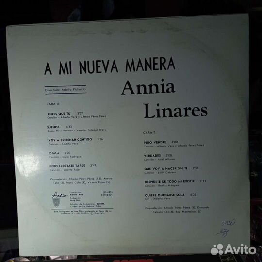 Редкий винил Annia Linares (сзр) я111