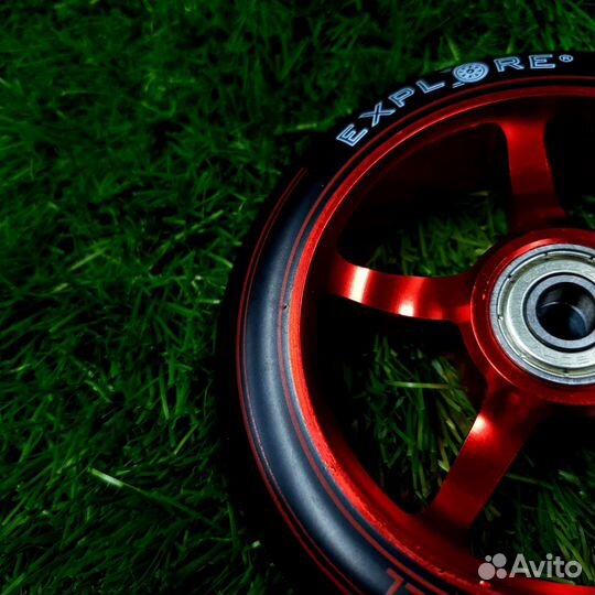 Колесо трюкового самоката 110 мм (AL) Красное