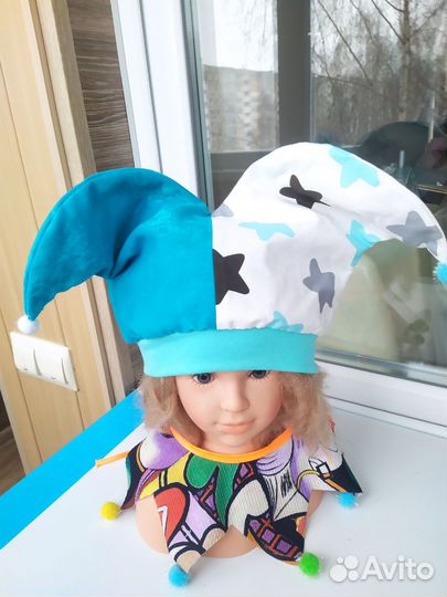 Шапочка для костюма Скомороха Петрушки