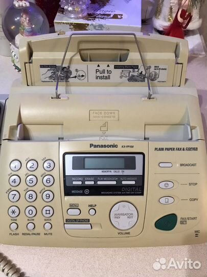 Телефон Panasonic KX-FP158 с автоответчиком и факс
