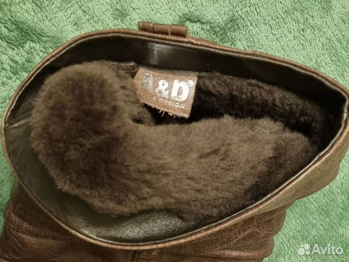 Сапоги зимние 38р. натуральная кожа, мех A&D